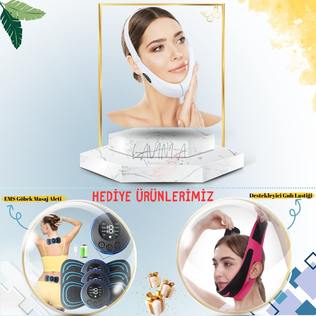 Lavinialuxe® V-Yüz Gıdı Çene Hattı Düzeltici + 2 HEDİYE