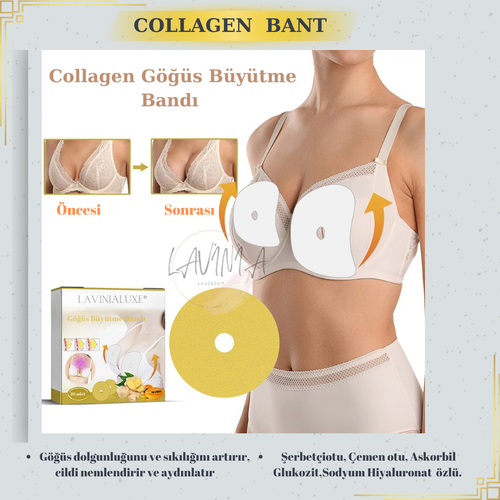 Lavinialuxe® Kollajen Göğüs Büyütme Bandı